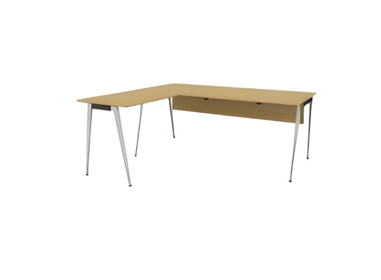 Modern beige corner desk luxury office furniture wooden furniture