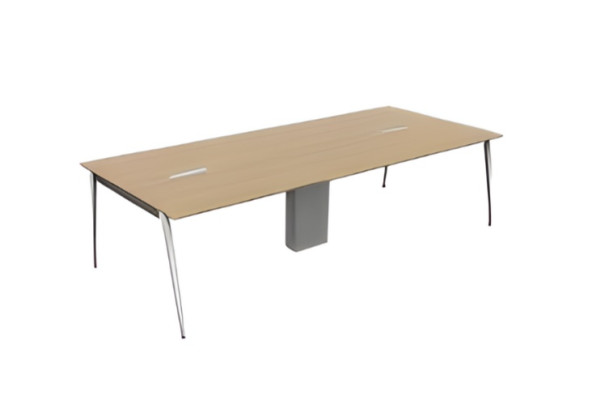 Modern beige conference table office furniture in wood