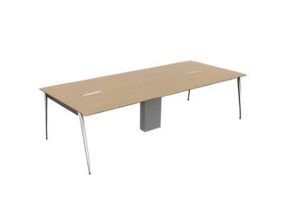 Modern beige conference table office furniture in wood