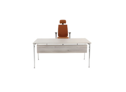 Elegant gray office desk luxury wooden table modern