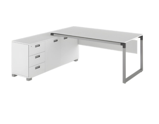 Modern white corner desk elegant office furniture work table