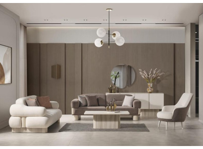 Complete sofa set for the living room luxury combination 3+1 sofa