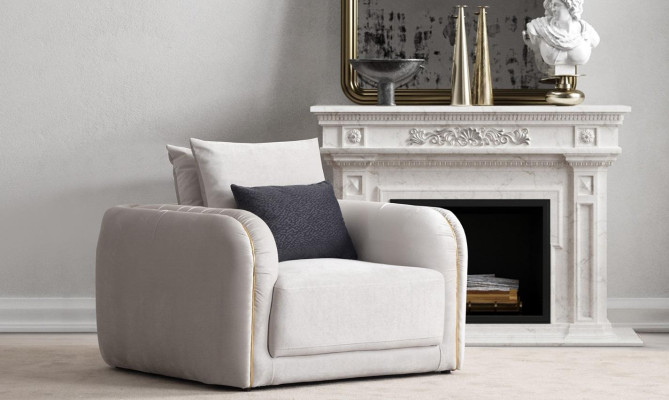 Luxury design armchair for living room, lounge chair, furniture, individual chair, club chair