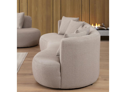 Three-seater sofa with landscape cushions 265cm
