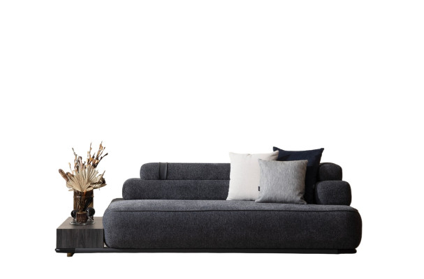 Modern three-seater sofa for living room with inclusive and comfortable padding