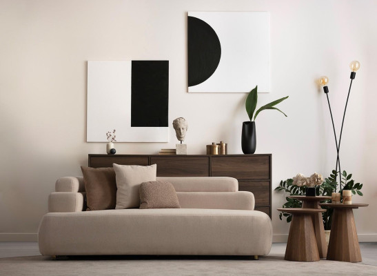 Three-seater canapé 200 cm upholstered living room furniture