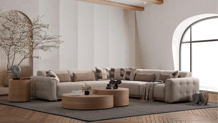 L-shaped sofa