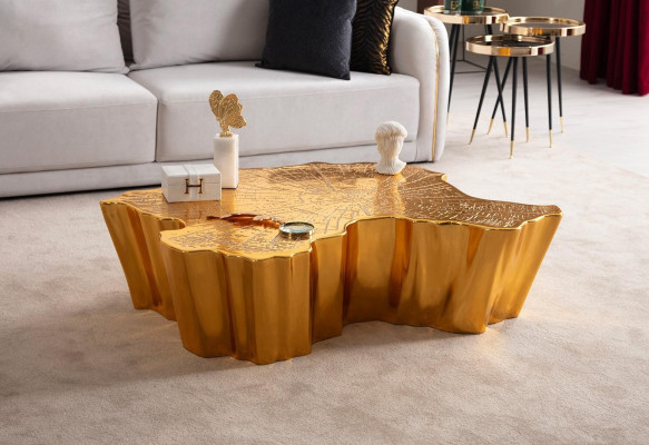 Upholstered coffee table accent table living room table