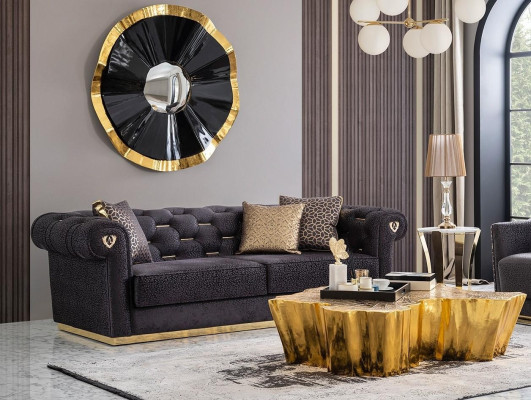 Three-seater sofa with padding of 240 cm