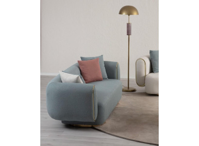 Three-seater sofa 230 cm residential landscape cushion