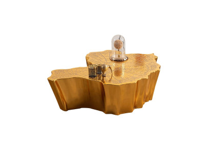 Upholstered coffee table accent table living room table