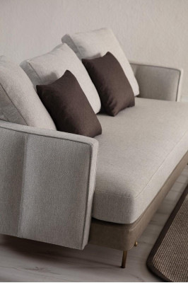 3-seater sofa design furniture living room luxurious beige
