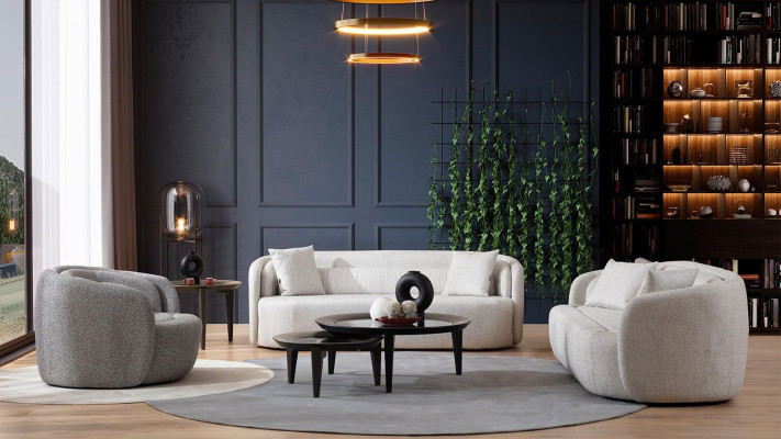 Mobile landscape sofa set corner sofa armchair 4 pieces
