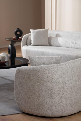 220 cm three-seater sofa with padding