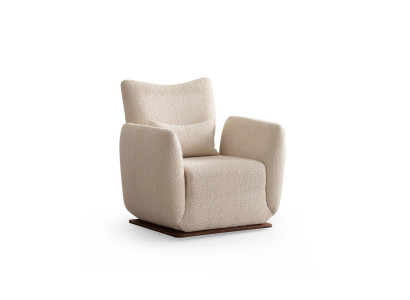 Luxury padded design lounge club armchair