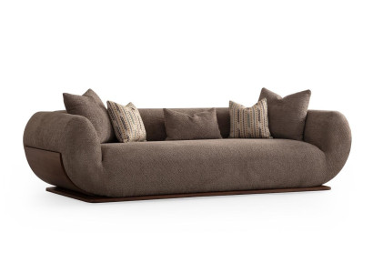 3+3+1 places sofa set wooden upholstered luxury design