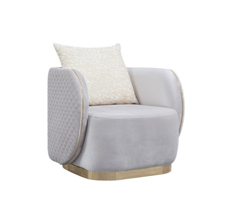 Luxury upholstered club lounge armchair