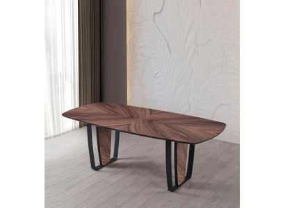 Luxury dining table kitchen table black wood dining table