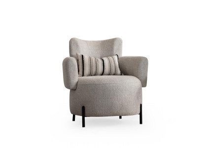 Luxury armchair new upholstery design modern living room wood textile new