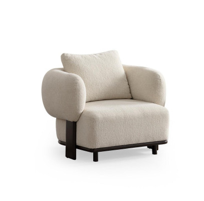Modern luxury leather reclining armchair