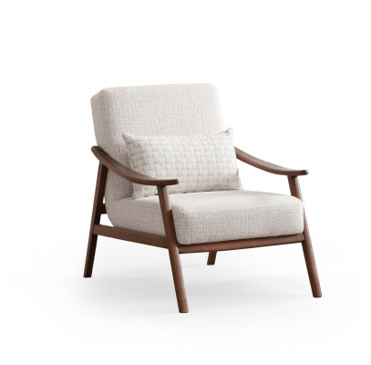 Modern luxury fabric armchair design upholstered furniture living room