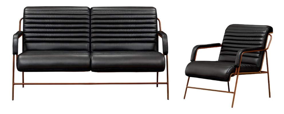 3-seater canapé with luxury padded armchair aesthetic elegance 2 pieces excellence