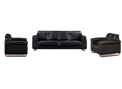 Luxury sofa set 3+1+1 places JVMöbel sofa armchair living room modern wood