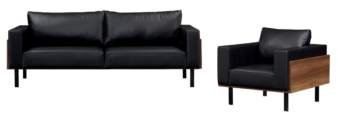 3+1 places canapé, upholstered armchair, luxury, leather