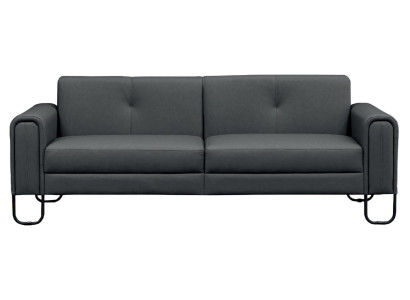 3-seater sofa JV Muebles modern design in leather wood new