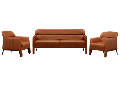 Luxury 3-piece furniture set armchair sofa living room new wood