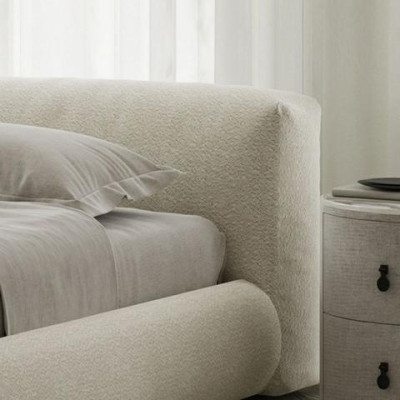 Elegant gray bed with modern design