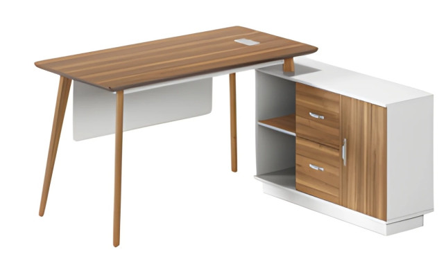 Table with storage, elegant design and thin legs