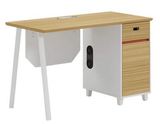 Table with storage and white legs Modern design for office