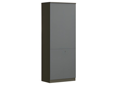 Modern gray desk cabinet with locks