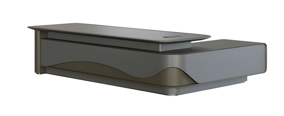 Modern black and gray desk
