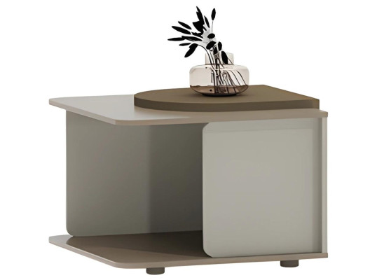 Modern beige and brown coffee table