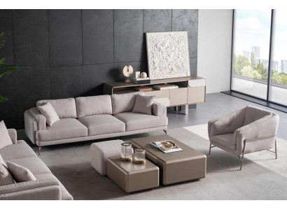 Modern beige sofa
