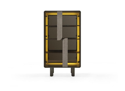 Modern elegant display cabinet beige