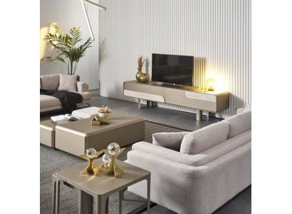 Modern beige television unit