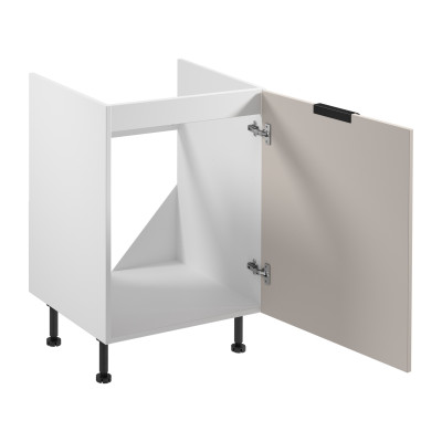 White mobile kitchen cabinet