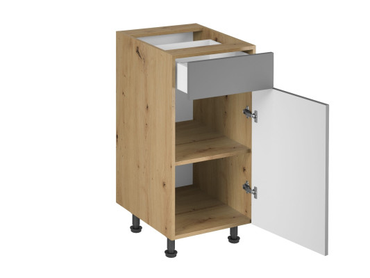 Kitchen mobile table with drawer and shelves