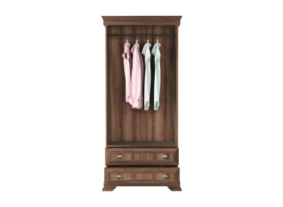 Puinen wardrobe with drawers and clothing door