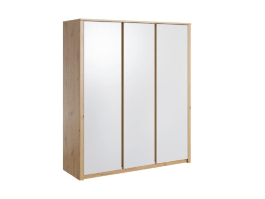 Modern textile wardrobe with two hooks