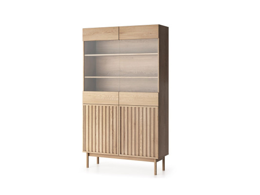 Puinen display cabinet with glass doors