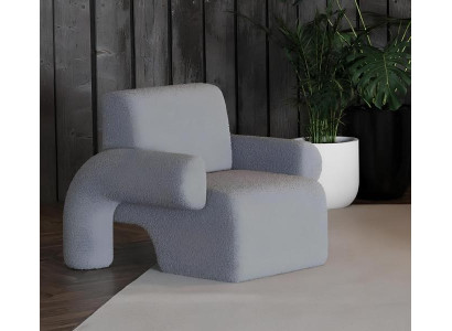 Modern armchair for warm decoration