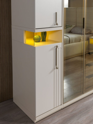 Modern wardrobe for the bedroom 251 cm