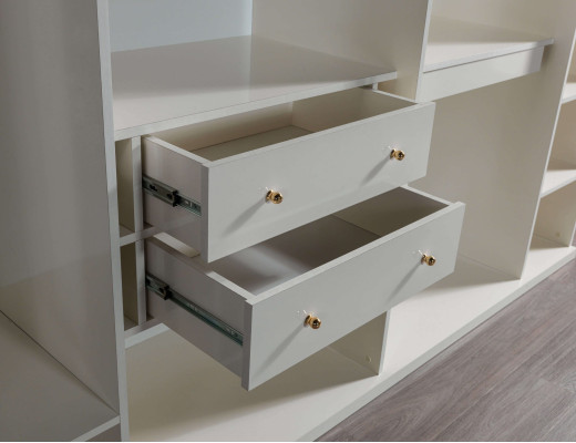 Modern and luxury glass cabinet, 234 cm
