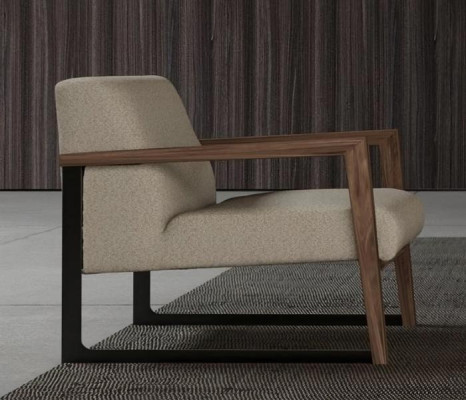 Minimalist armchair, maximum comfort