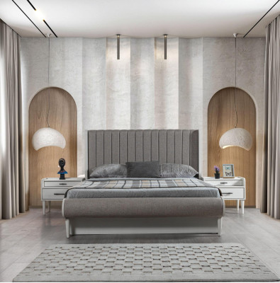 Elegant 3-piece furniture set with bed + 2 nightstands