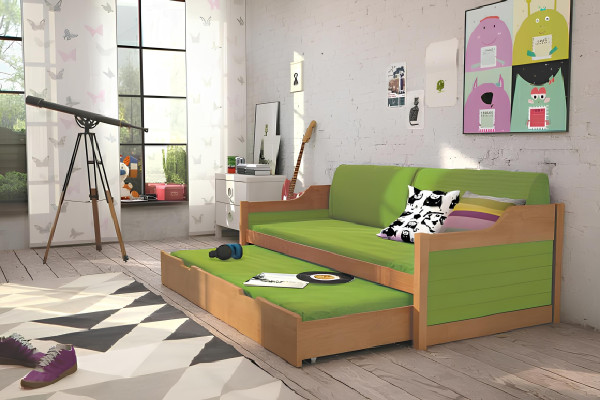 Sofa bed with function and drawer, double bed, bunk bed, David beds